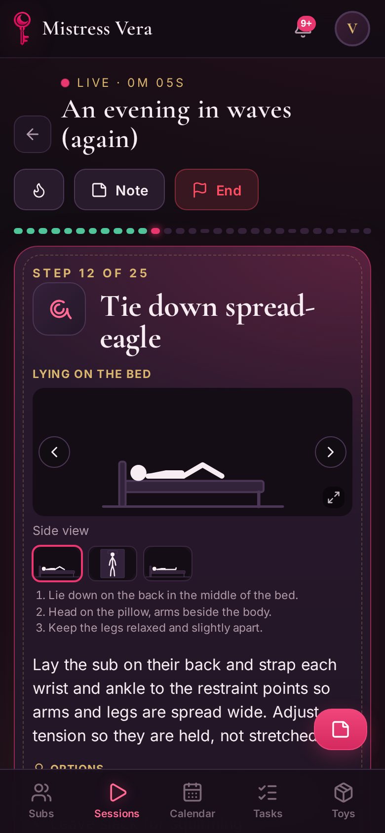 A live session on the phone